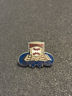 1990 BASEBALL #453 HALL OF FAME INDUCTION PRESS PIN CAREW JOE MORGAN JIM PALMER