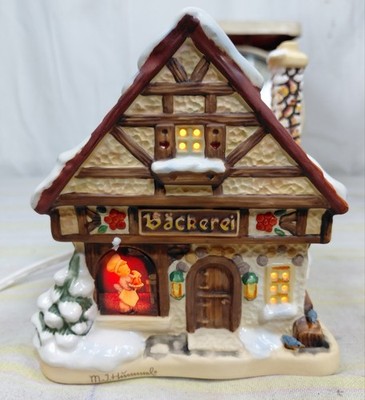 Goebel Berta Hummel Hawthorne VILLAGE BAKERY Light Up Bavarian Village