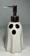 Home Essentials Halloween Ghost Ceramic Soap Dispenser 5 in.