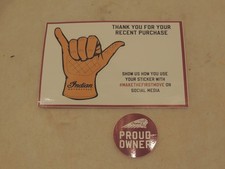 Indian Motorcycle Licensed  Legendary Vinyl Bumper Sticker's  Window Decal's