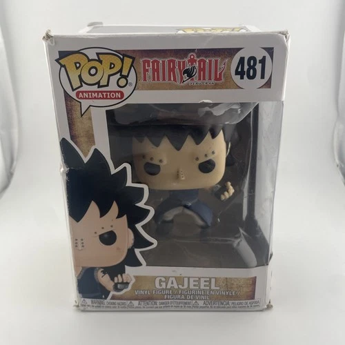 Funko POP! Animation Anime Fairy Tail Gajeel #481 Vinyl Figure DAMAGED BOX