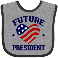 Inktastic Future President Baby Bib Childs Campaign Politics Political Clothing