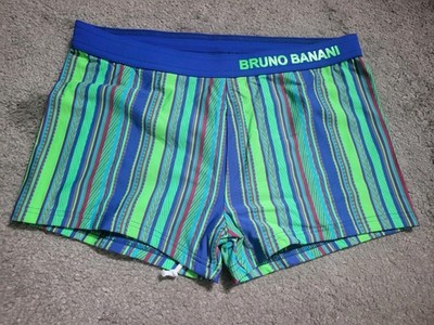 Bruno Banani Bel Air Mens Swim Short - Blue & Green -Size M / 32in - NEW!!!