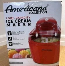 Americana Collection 1.5QT. Capacity Ice Cream Maker EIM-1400R
