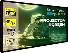 Silver Ticket Products STR Series 6 Piece White 16:9, 120", Material 