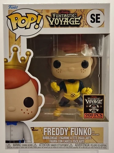 SDCC FUNKO FUNDAYS 2024 FREDDY FUNKO AS CYCLOPS SE 900PCS X-MEN WOLVERINE ROGUE
