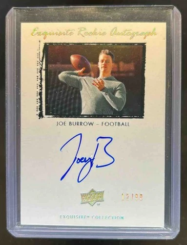 2020 Goodwin Champions Joe Burrow Exquisite Rookie Auto RC #/99
