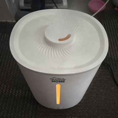 Platinum Home Ultrasonic Tabletop Humidifier White Aroma Diffuser Timer