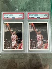 1994 Upper Deck Collectors Choice 2 card lot #240 Michael Jordan PSA 8