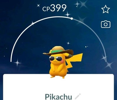 Pokémon Go/GLÄNZENDES KOSTÜM PIKACHU/SOMMER STYLE HUT
