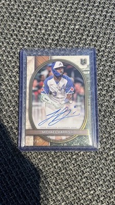 2025 Topps Museum Collection Michael Harris II On Card Auto /149 Atlanta Braves