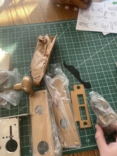 Emhart LH Button Mortise Lock Vintage Copper 425f Corbin Russwin Deadbolt Latch