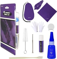 Clarinet Cleaning Kit, Clarinet and Saxophone Care Kit, Key Oil, Cork Grease,
