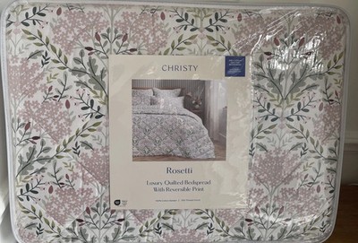 CHRISTY ROSETTI LUXUS GESTEPPTE TAGESDECKE ÜBERWURF 240 X 220cm Double/King Size Rosa
