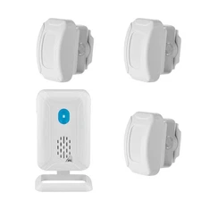Home Business PIR Motion Sensor *3 & Receiver *1 Loud Horn Flashing Mute Mode US