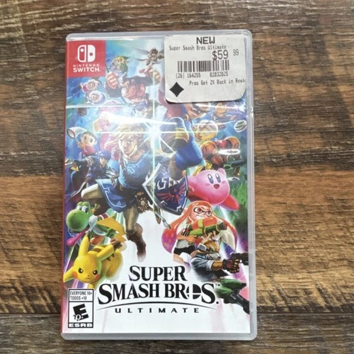 Nintendo Super Smash Bros. Ultimate Nintendo Switch Multiplayer Online w/ Case