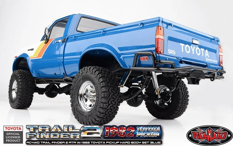 Juego de carrocería rígida azul RC4WD Z-RTR0069 1/10 Trail Finder 2 RTR con camioneta Toyota 1982 Foto 4 de 4