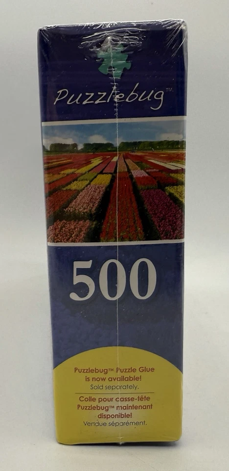 Field Of Tulips The Netherlands 500 Piece Puzzle Puzzlebug 18 1/4” X 11" New - Image 4 of 4