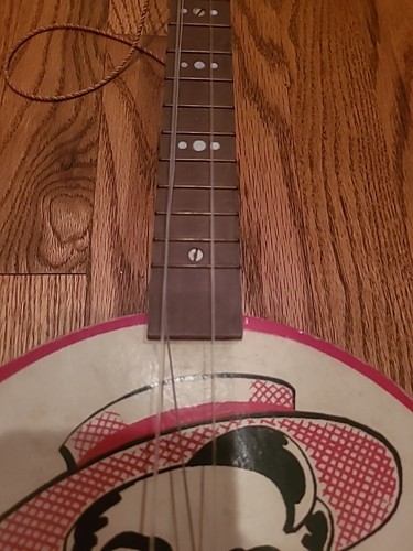 Seltenes Vintage 40er Jahre Range Rhythm Banjo Spielzeug mit Box - Bild 10 von 21