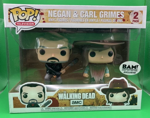 🔥Funko Pop! TV: The Walking Dead - NEGAN & CARL 2 Pk BAM EXC VAULTED