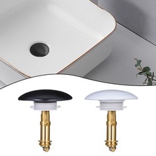 66mm Up Sink Drain Stopper Push Button Brass Basin Cover for Home Plumbing