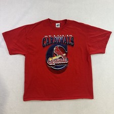 Vintage St. Louis Cardinals Shirt Mens 2XL Red MLB Baseball Tee 2002 Dynasty 00s