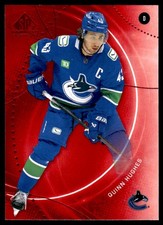 2025-26 SP GAME USED RED QUINN HUGHES VANCOUVER CANUCKS #43