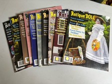 LOT x 10 Antique Doll Collector Magazines 2008 Color Gloss Photographs