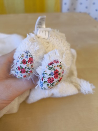 JELLYCAT Hase mit Schnuffeltuch Schmusetuch weiß mit Blumen Kuscheltuch Baby - Bild 11 von 14