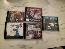 Konvolut PlayStation 1 Tomb Raider, Manger 99, MEGAMAN 8, Star Wars, Tiger Woods