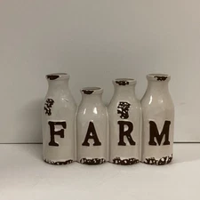 farm house milk Bottle decor bottles Vases Country Primitive