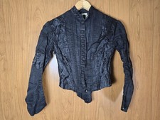 Antique 1880s Victorian Mourning Bodice Jacket