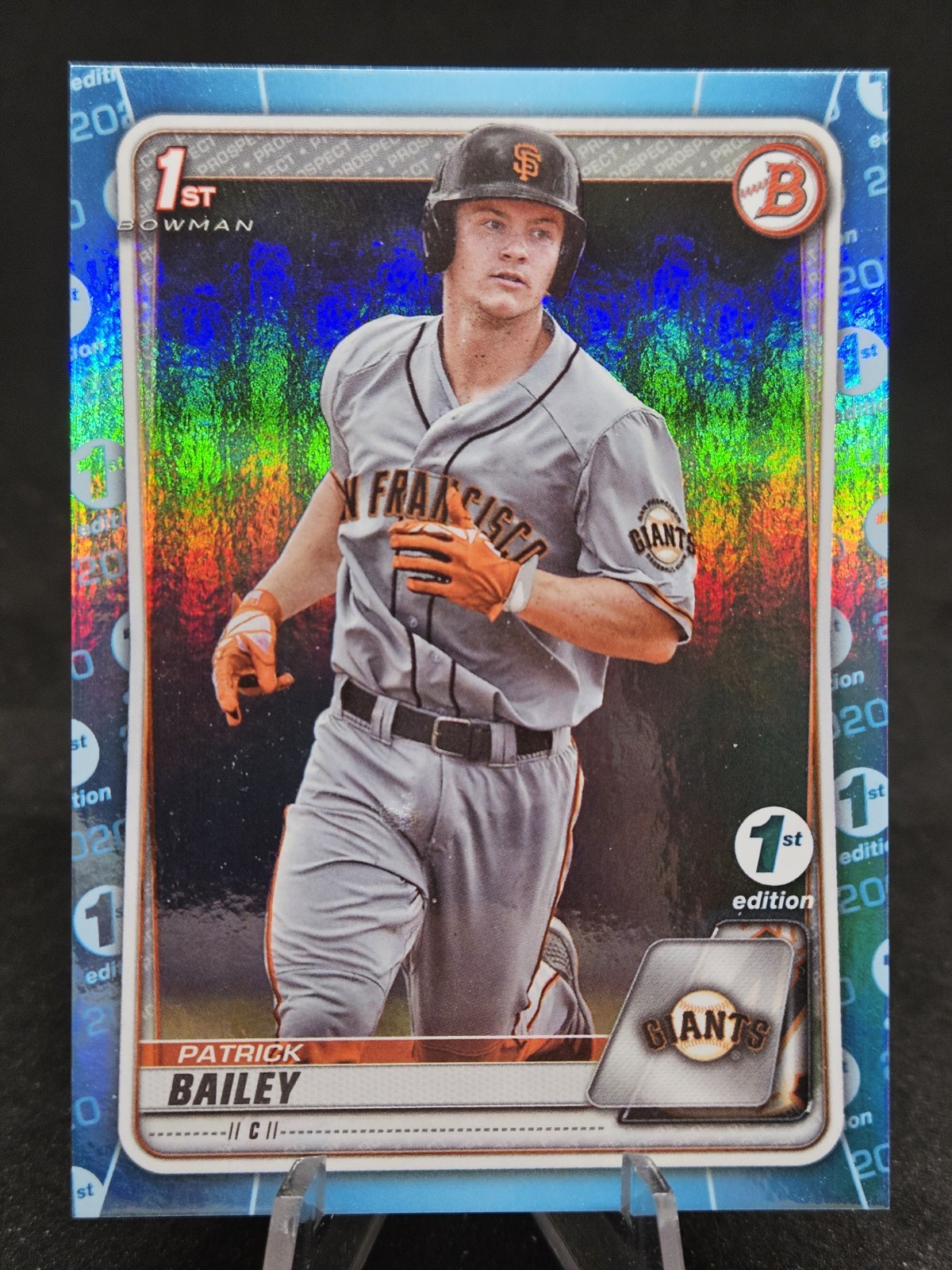 2020 Bowman Draft 1st Edition Patrick Bailey 1st Bowman Sky Blue #BD-146 Giants