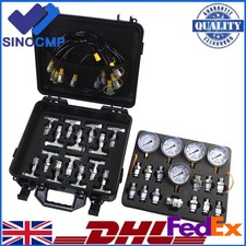 Hydraulic Pressure Test Kit for Common Excavator 13 Couplings 6 Hoses 5 Gauges