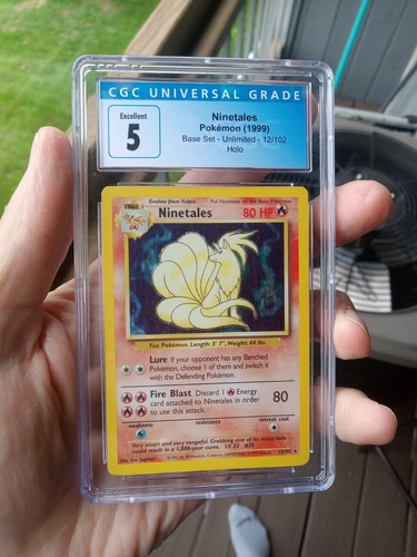 Ninetales graded CGC 5 for sale on eBay