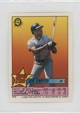 1989 Super Star Sticker Backs Joe Carter Dave Smith Mickey Tettleton #14 0au4