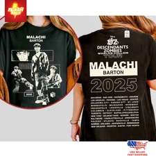 Malachi Barton 2025 Tour Shirt, Disney Descendants Zombies Worlds Collide Tour