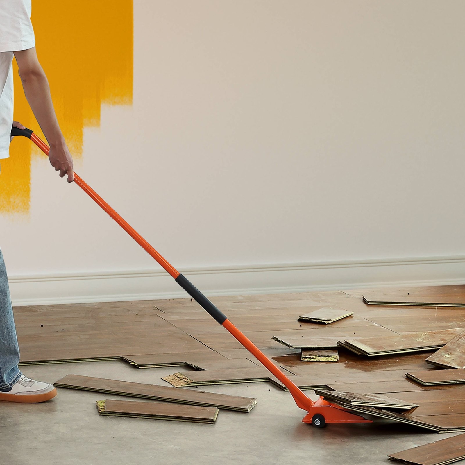 VEVOR Demolition Tool,60'' Carbon Steel Handle Wrecking Pry Bar,2000 lbs Weight