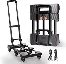 Heavy-Duty Folding Hand Truck 500Lbs, Portable Dolly Cart Luggage Strong