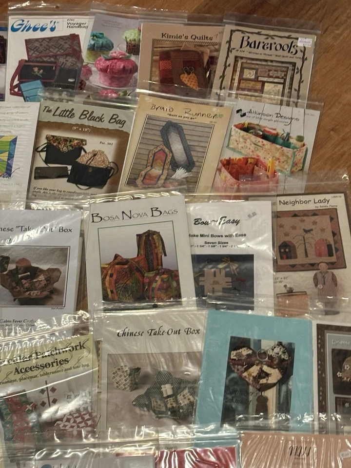 Wholesale Lot X 60 Patterns Crafts Sewing Quilting Ornaments Bags Patchwork (6) - Image 3 of 4