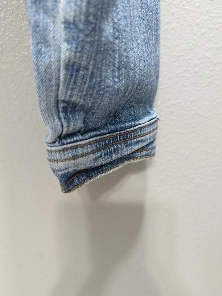 Jaqueta jeans azul extra pequena Limited Too Girls Snap Up K13 - Imagem 4 de 4