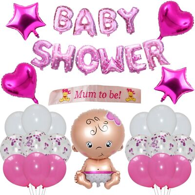 Baby Girl Ballon, Its A Girl Luftballon, Babyshower Produktbild-Vorschau 2