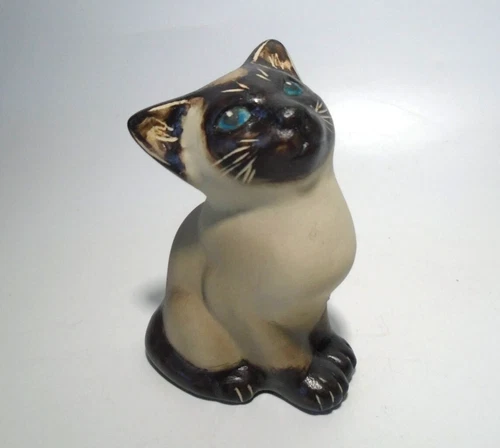 1978 Studio Six Fulham Siamese Kitten Figure, Maisie Seneshall Design, Matt