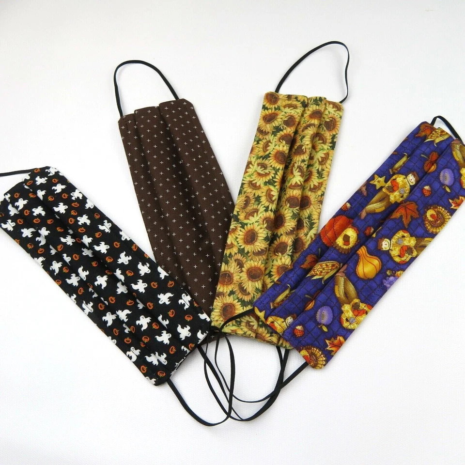 Fall Colors FACE MASK Handmade with Built-in filter washable reusable USA - Image 2 of 3