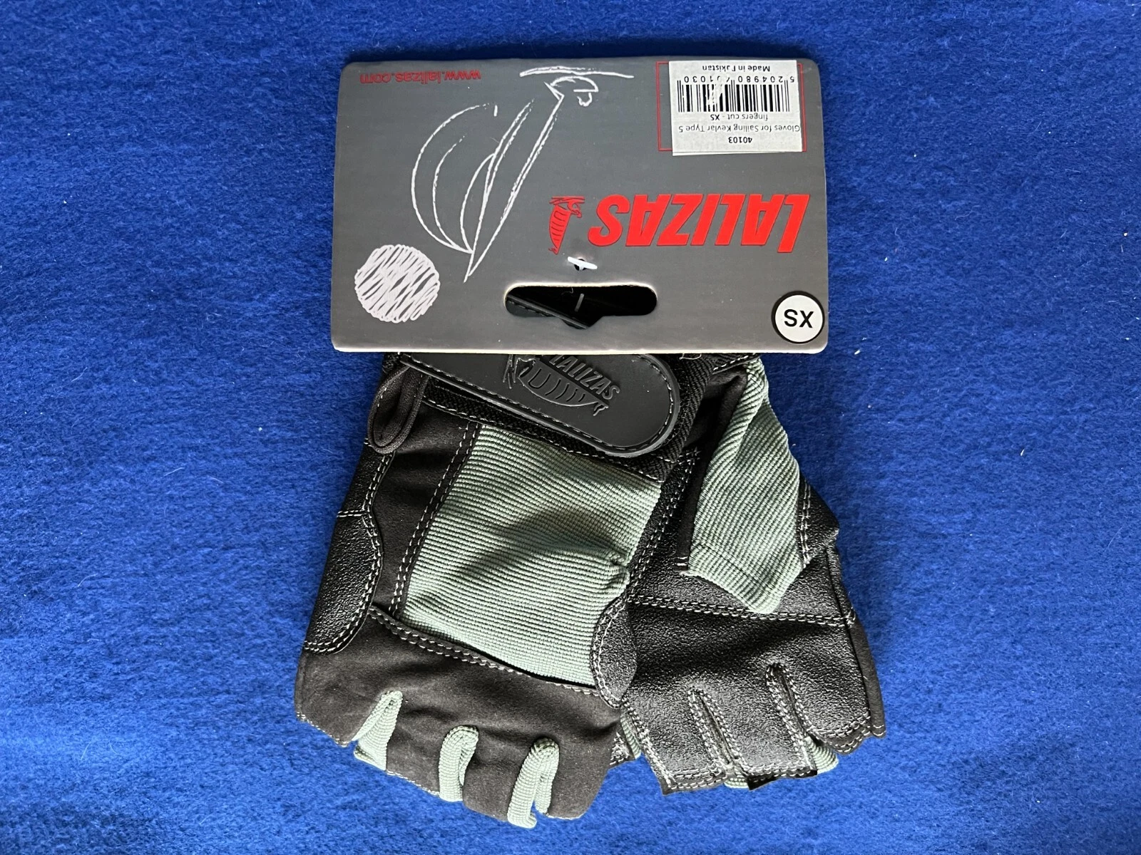Pair of XS gloves Sailing or Cycling All short fingers Kevlar reinforced