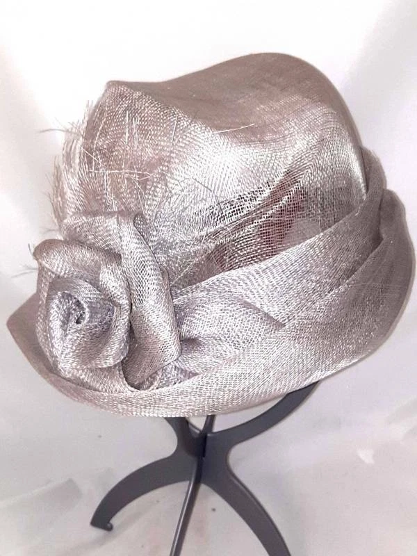 ROSSOMENTA CAPPELLO CERIMONIA PORKY 100% CANAPA VARI COLORI - Immagine 3 di 4