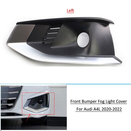 Cubierta de rejilla de faros antiniebla para parachoques delantero para Audi A4L 2020 2021 2022 lado izquierdo - Imagen 2 de 6