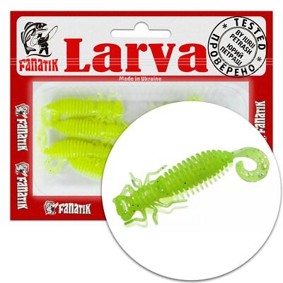 Fanatik Köder LARVA LUX 4-8cm Gummiköder Gummifisch Jig Softbaits mit Aroma