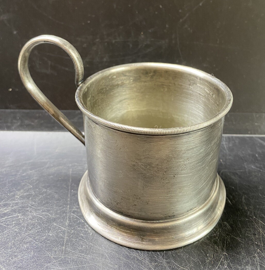 VINTAGE PODSTAKANNIK German Cup Holder Art Krupp Berndof 1900-1940