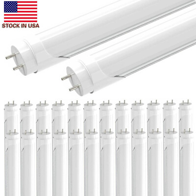 25 Pack T8 4FT LED Tube Light Bulbs 22W G13 F32T8 6000K 4 Feet LED Shop Lights